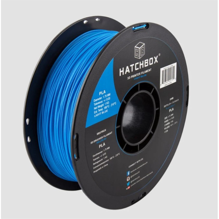 Filamento PLA Hatchbox 1.75mm 2.2 lb