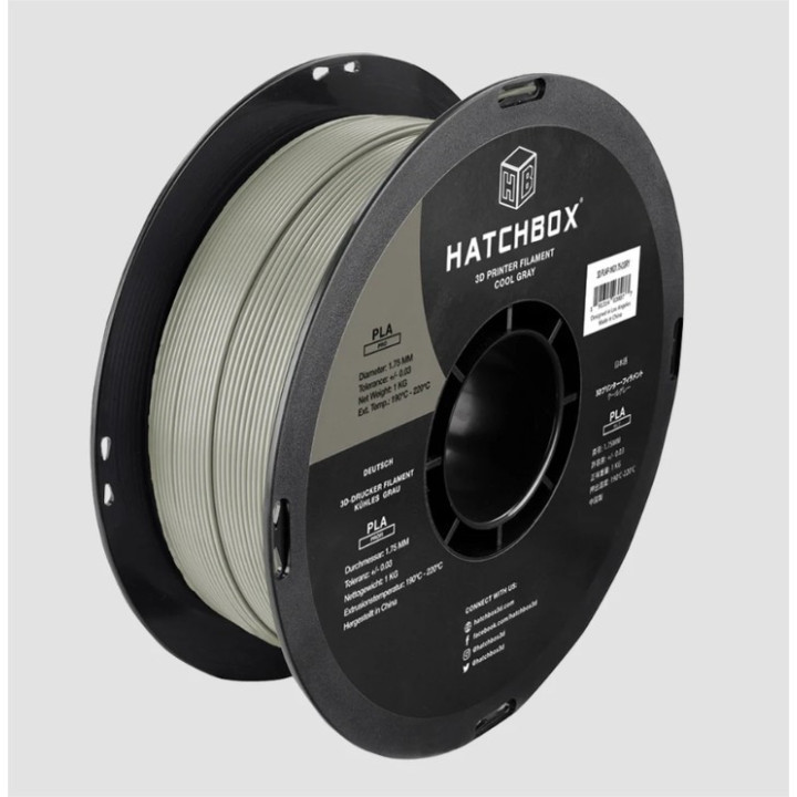 Filamento PLA Hatchbox 1.75mm 2.2 lb