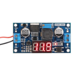 Convertidor descendente DC-DC LM2596 con pantalla