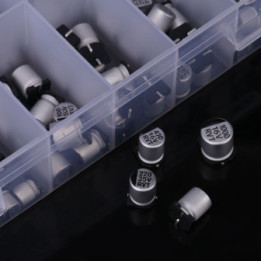 Capacitores electroliticos aluminio SMD (5 unidades)