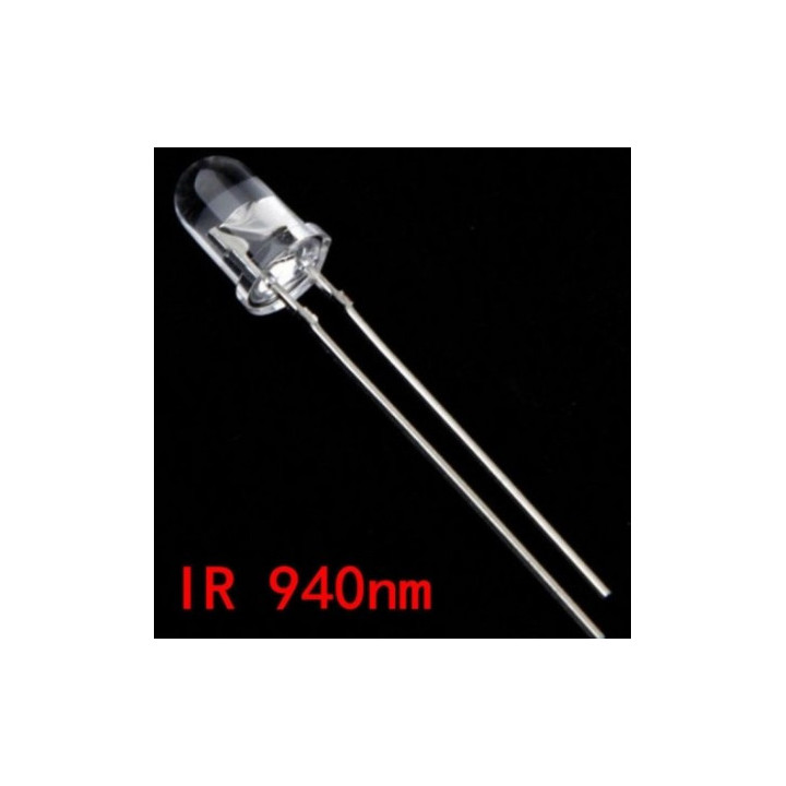 LED infrarrojo 5mm de 950nm 5 unidades