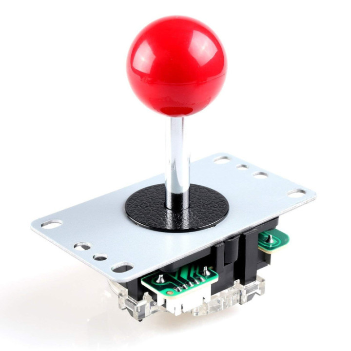 Control arcade DIY botones rojos