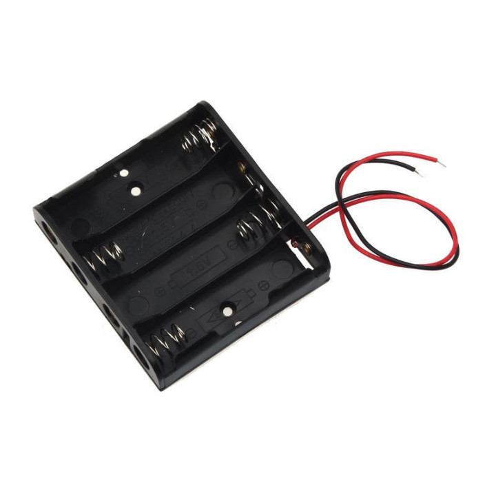 Contenedor de 4 baterias AA