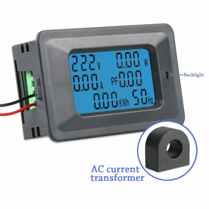 Monitor de energia AC 110V/220V 100A monofasico