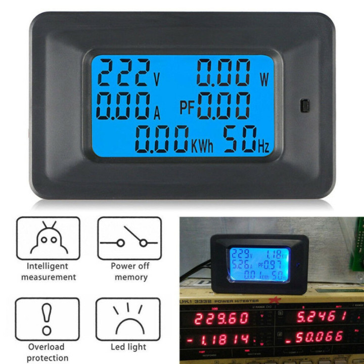 Monitor de energia AC 110V/220V 100A monofasico