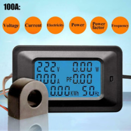 Monitor de energia AC 110V/220V 100A monofasico